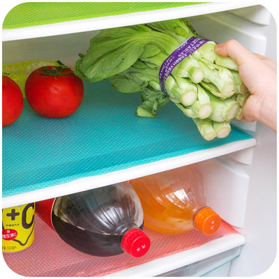 (4PCS) CoolerFresh - Anti-Mold Refrigerator Mats